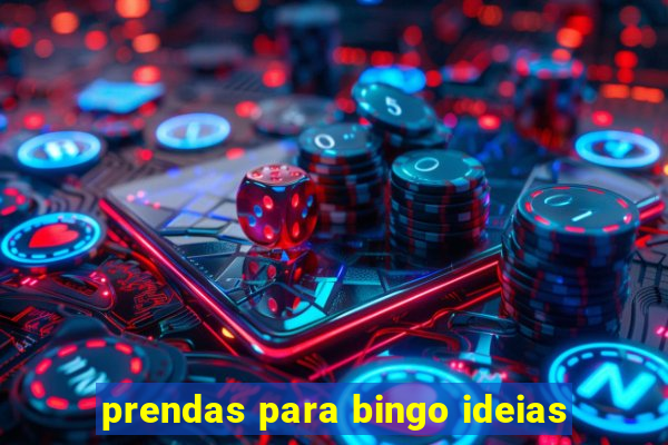 prendas para bingo ideias